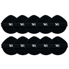 [면세점 브랜드] 투라 쿠션 퍼프 4중밀착 항균퍼프, 10개, 블랙