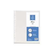 희망 1.25T A4 완전 두꺼운 클리어화일 리필속지 내지 EH187 20매 바인더, 1개, 20매입