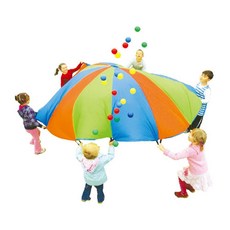 KesB 낙하산 협동놀이 1.8m 활동 유아 어린이집 스포츠 파라슈트 교구 아동, 1개, 랜덤발송