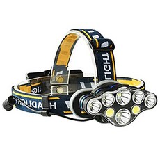 도매짱 LED 헤드 랜턴 USB 충전 후레쉬 라이트 낚시용 등산용 캠핑용 작업용, 1개