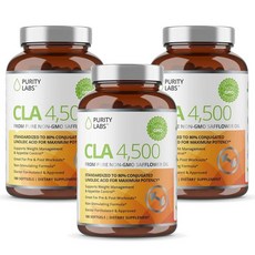 3병 퓨리티랩스 공액리놀레산 4500mg 180소프트젤 홍화씨유 CLA 팻버닝 다이어트, 180정, 3개