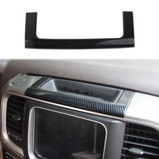 카본 파이버 스타일 센터 콘솔 저장 슬롯 커버 트림 액세서리 2013-2018 RAM 1500 2500 3500에 적합 USA, 카본 파이버 스타일 센터 콘솔 저장 슬롯 커버 트림 액