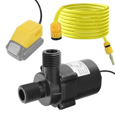 20V 배터리용 잠수식 워터 펌프 정원 키디 풀 어항용 조용한 미니 브러시리스 모터 펌프 최대 8M 1100L/H 리프트 배터리 없음