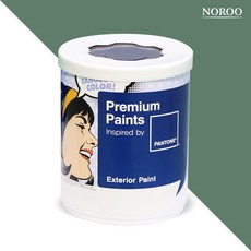 노루페인트 팬톤 외부용 실외 저광 페인트, 17-5912 Darkivy, 1L, 1개