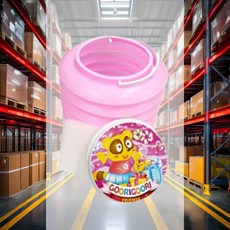 자바라물통 분홍색 1개입 파레트 학교 학용품 수채화 선물