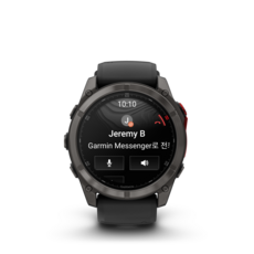 가민 피닉스 8 MicroLED GPS 스마트워치, GPS + 블루투스, 51mm, Black
