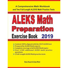 (영문도서)ALEKS Math Preparation Exercise Book: A Comprehensive Math Workbook and Two Full... Paperback, Effortless Math Education, English, 9781646120345