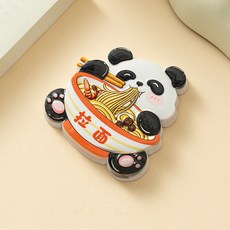 卡通熊貓冰箱貼創意恭喜發財立體麻將磁性貼品裝飾磁力貼陶瓷冰箱貼冰箱磁鐵可愛磁鐵吸鐵白板貼黑板貼居家裝飾, 來一碗拉面