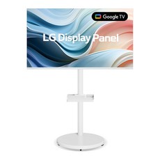 티브이지 구글 스마트TV + 무빙스탠드세트 무빙이지 삼텐바이미 이동식TV 삼탠바이미, 고객직접설치, 스탠드형, 무빙스탠드세트 (화이트), 81cm(32인치)