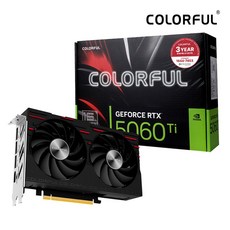 COLORFUL 컬러풀 지포스 RTX 5060 Ti GAMING DUO D7 16GB 도우정보, RTX5060Ti 16GB GD