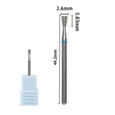 다이아몬드 네일 드릴 비트 밀링 커터 큐티클 클린 젤 오버플로 제거 매니큐어 그라인딩 액세서리 도구, 19 06