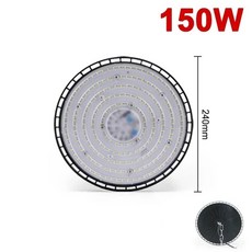 슈퍼 밝은 100/150/200W UFO LED 높은 베이 조명 방수 상업 산업 시장 창고 차고 작업장 램프, warm light 200-265V, 150W