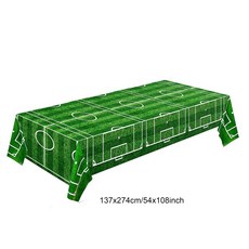 축구 테마 일회용 식기 세트 종이 접시 냅킨 식탁보 소년 스포츠 생일 파티 장식 용품, 1pc tablecloth 1