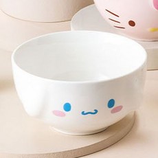 다자락 산리오친구들 시나모롤 엠보싱 페이스 세라믹 밥공기CS