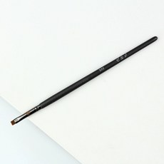 수인필 5호 황모 환붓 세필붓 캘리그라피, C. 722 플랫 아이라이너 브러시, A. 인공 섬유, 1개