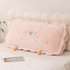 DIU 可愛餅乾牀頭靠臥室軟包靠背可拆洗腰靠背枕榻榻米靠背墊, 草莓餅乾
