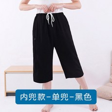 소변백 주머니 바지 소변줄 반바지 입원실 단독 그레이 소변백주머니바지 소변 변기, 7부 여름 바지 블랙 오른쪽 안쪽 포켓, L 권장체중 140160, 1개