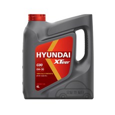 현대 엑스티어 G90 SP/GF-6 0W30 4L 가솔린 엔진오일 100% 합성유 1개