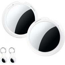 에어 태그 스마트 2팩 트래커 Apple MFi 인증 애플 파인드 마이 iOS 전용 블루투스 키 파인더 아이템 로케이터 방수 전 세계 반려동물 지갑 백팩 개 수하물 추적 서비스, white