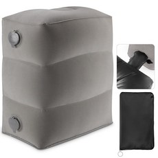 Maliton 공기 주입식 발 받침대 베개 여행용 비행기 다크 그레이. 모던., 회색