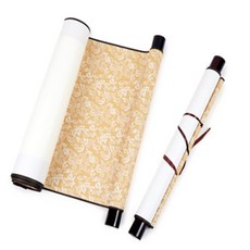 티만 서예 종이 롤 2p 두루마리족자, 골드