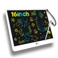 어나더토이 16inch (40cm) LCD 끈 드로잉패드 전자 컬러 스케치북 전자칠판 노트 스마트보드, 1개, 16인치