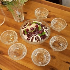 굽이 있는 화채볼 7P 세트, 1개