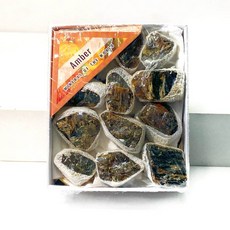 광물 표본 상자 무작위 1BOX 앰버 방해석 선물 장식 천연 크리스탈 원석 생일 장면 장식., 옵션01) 1BOX, 옵션01) Amber Calcite
