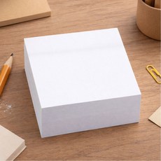라운드월 대용량 스티키노트 점착식 메모지, 1개, 400매, 화이트