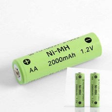 포근한잡화점 AA 니켈수소충전지 2000mAh 2p세트 리모컨약 베터리, 1개, 2개입