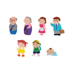 가족놀이 아기자석칠판 보드붙이는인형 학습칠판