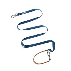 HiDream寵生幾何 啵啵系列-多功能斜跨牽繩 狗牽繩 寵物外出 寵物胸背, 雲山藍, 1個