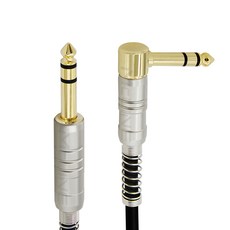 맥라인 스테레오 6.3mm (5.5) TRS 1/4 케이블 밸런스 Balanced 스피커 오디오 라인 인터페이스 반주기 음향 앰프 연결선 McLine MC-HA43, 1개, 30cm