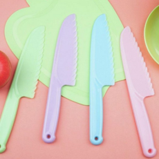 유아 안전 칼 어린이용 아동용 요리 어린이 안전 칼 세트 장난감 부엌 소꿉 조리 놀이 주방 도구, 보라-대
