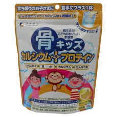 FINE JAPAN Bone Kids 鈣質 + 蛋白質香蕉口味粉, 1個, 196g