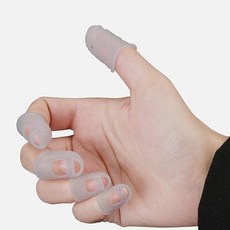 옆집샵 서류 악기 손가락보호 상처방지 통기성 골무 5사이즈, 1개, 화이트 XL(101910)