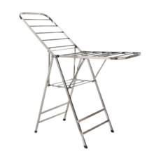 誠宜 翼形不鏽鋼可折疊落地曬衣架, 不鏽鋼色