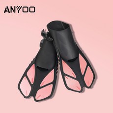 스노클링 롱핀 세트 성인용 프리다이빙 전문 훈련 장비 고탄성 수영 오리발 패키지, 3. 체리블라썸핑크