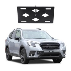 스바루 포레스터 2019-2024와 호환되는 전면 범퍼 견인 후크 번호판 마운트 브래킷 홀더 홀더 재배치 장착 볼트 어댑터 키트