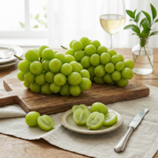 16브릭스 이상 꿀범벅 샤인머스캣 청포도, 1박스, 3.5kg내외(특등급)