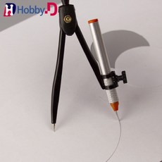 HobbyD 원형 나이프 커터 컴파스 리필 칼날 포함 (179420), 1개