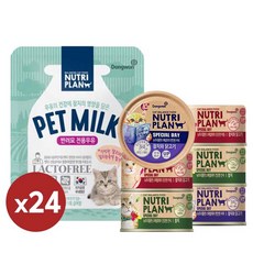 동원 뉴트리플랜 펫밀크(반려묘)+스페셜데이 랜덤증정 간식, 펫밀크, 24개