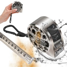 TAYPAK 스테인리스 공업용 펀칭 방수 줄자 스텐줄자 방수 휴대용 측정줄자, 1개, 3Mx19mm