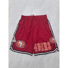 NBA 저스트 돈 NFL 49ers 포켓 볼 팬츠 농구 반바지
