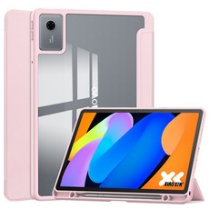 레노버탭 Idea Tab 11인치 샤오신패드 2025 호환 클리어 펜수납 케이스 커버 TB336FU TB336ZU TB335FC 케이스나라, Pink, 1개 Pink, 1개