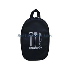 PACOONE 캠핑 조리기구 세트 야외 휴대용 접이식 냄비 요리 주전자 식기 하이킹 피크닉 장비, 01 Black, 1개