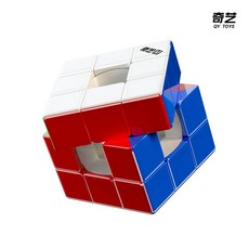 마술 공연 [JudyCube] Qiyi 레이싱 보이드 큐브 마그네틱 UV 매직 스피드 스티커리스 피젯 토이 Cubo Magico 퍼즐 Hollow 3x3 M 237133