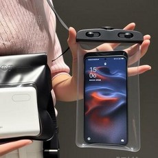 防水腰包手機防水袋 游泳漂流浮潛海邊裝備可觸屏拍照防水套, 1個, 單防水袋款：大號ipx8防水袋+可掛脖繩,三層密封條+可調節掛繩可斜跨也可腰跨