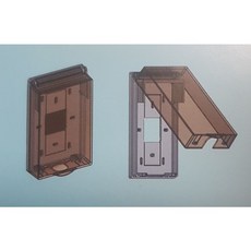 飛強 STBOX6 讀卡機防水盒 茶色半透PC材質 上掀式門禁防水罩 適用AR-721 內部尺寸150x93x30mm, 含稅價