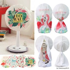 선풍기 커버 보관 덮개 패브릭 소재, 1.PEVA벽걸이-리프, 1개